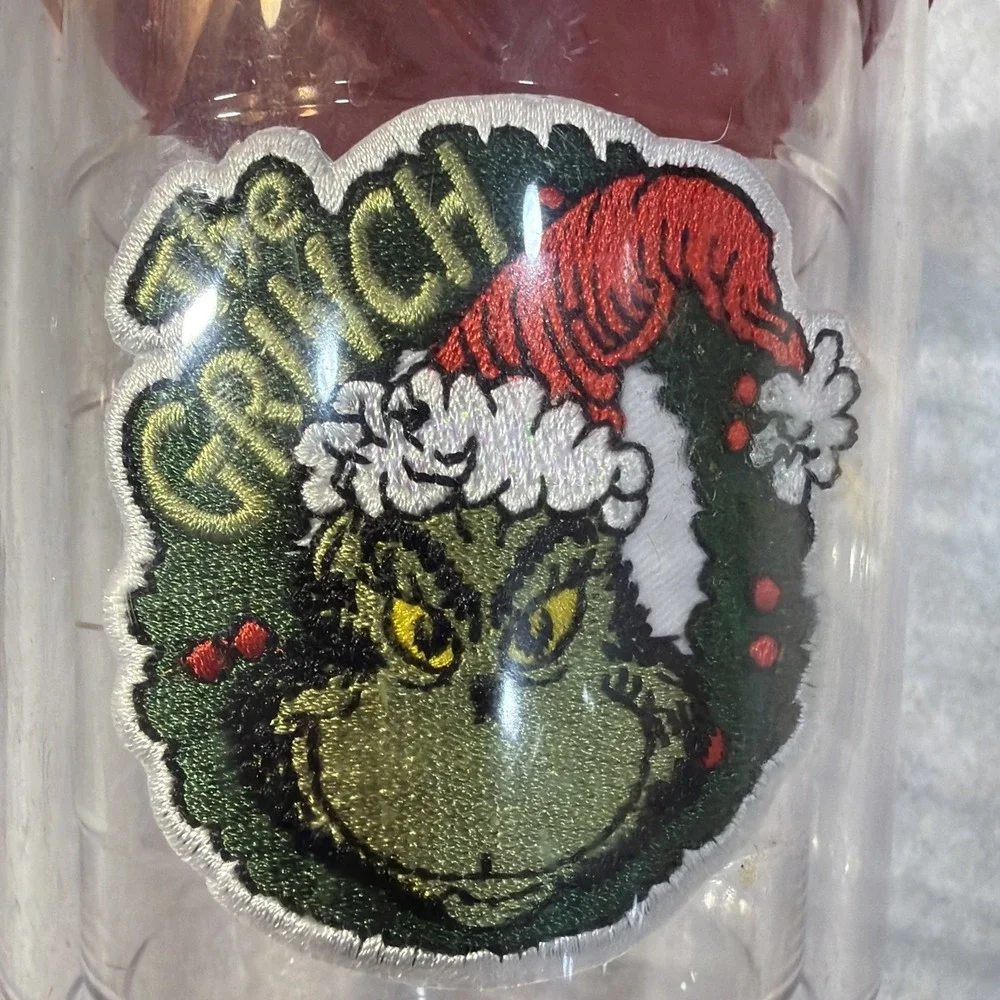 Tervis The Grinch Christmas Wreath Dr. Seuss 24 oz Tumber w/ Red Lid  New Gift